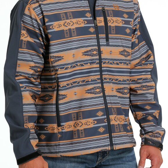 Men's Cinch Blue Bonded Western Style Jacket - Picture 4 of 5